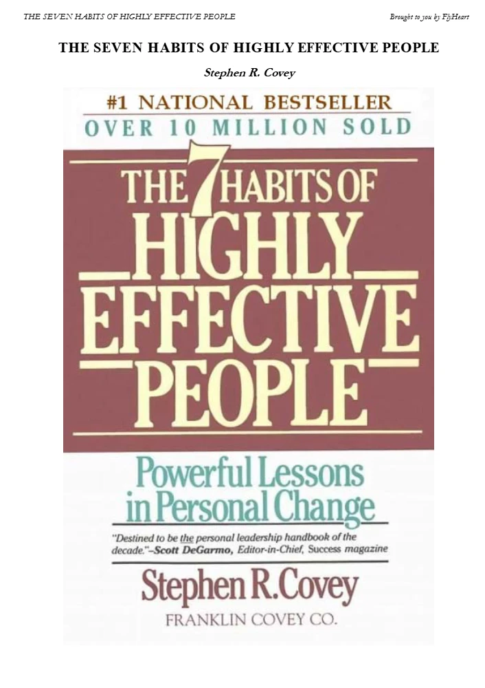 دانلود کتاب The Seven Habits of Highly Effective People